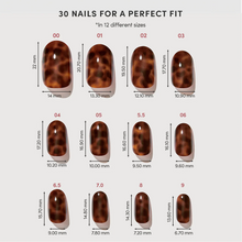 Hidden Fortune press-on nail design - solid color style detail
