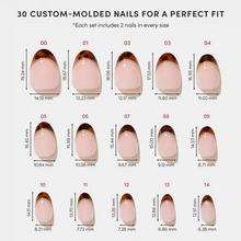 High Standards press-on nail design - french tip style detail