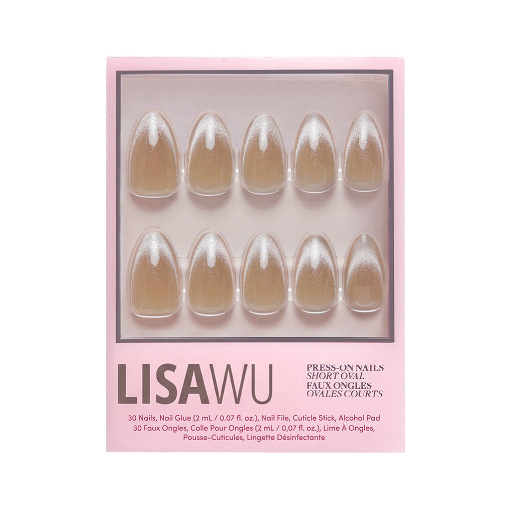 Honey Bun press-on nails in nude shade