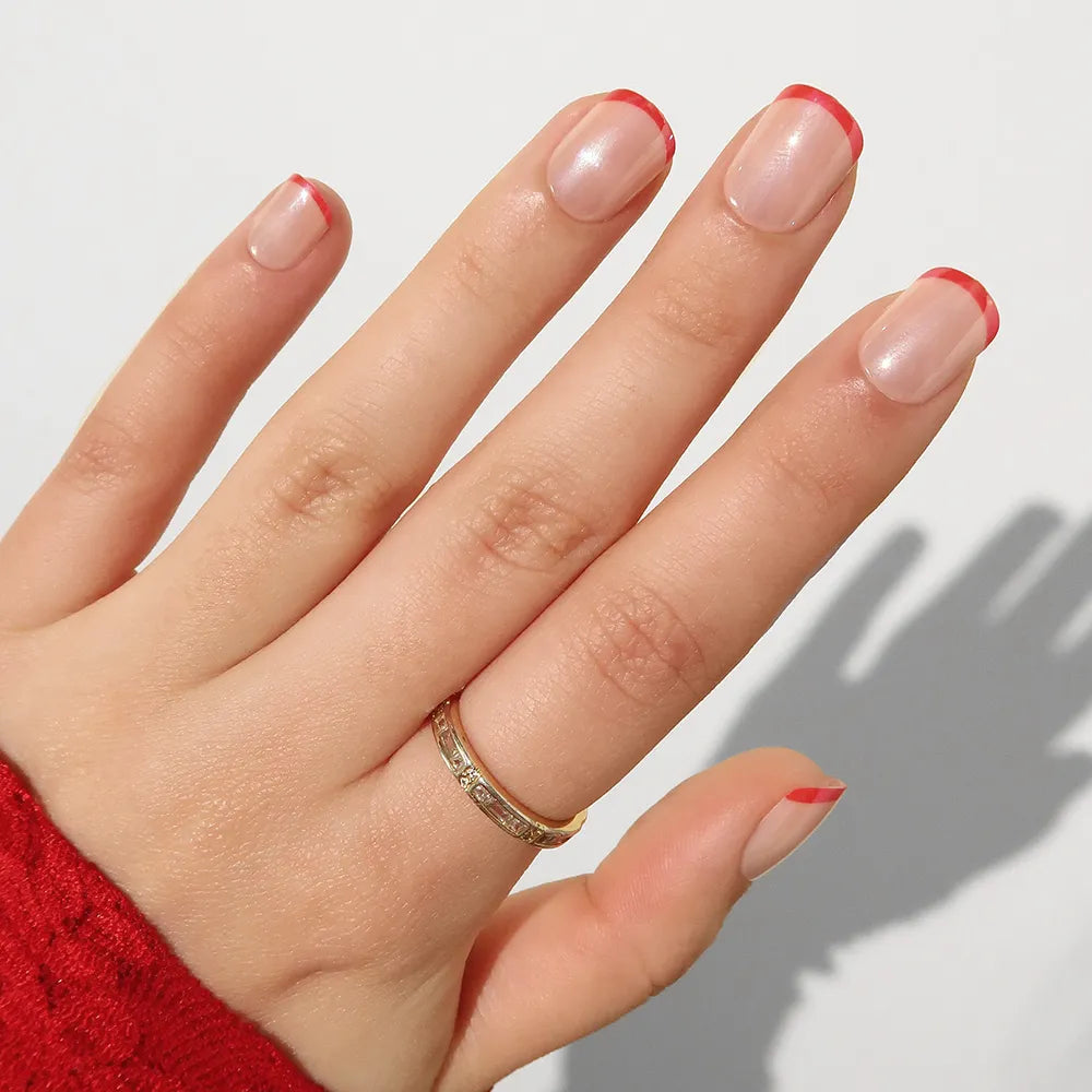 Hotline Red press-on nails in red shade