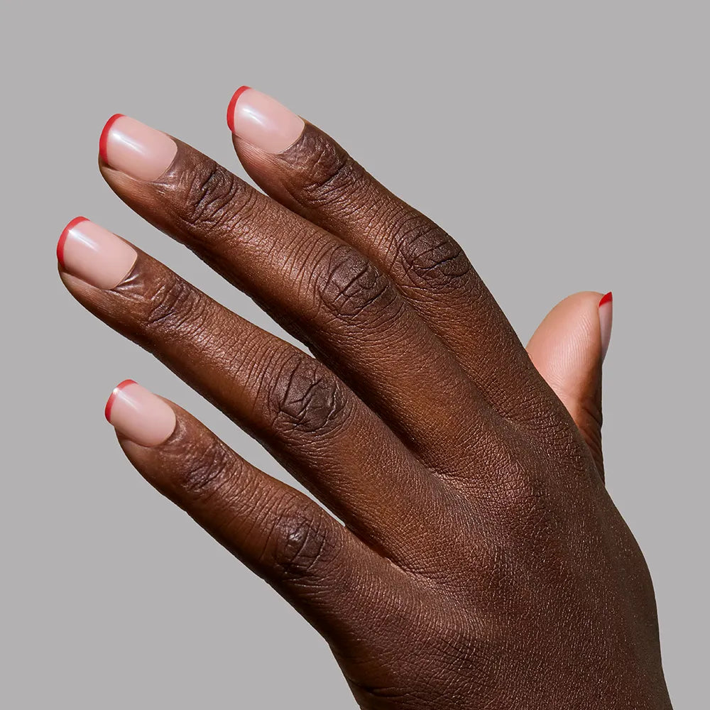 Hotline Red press-on nails with glossy finish