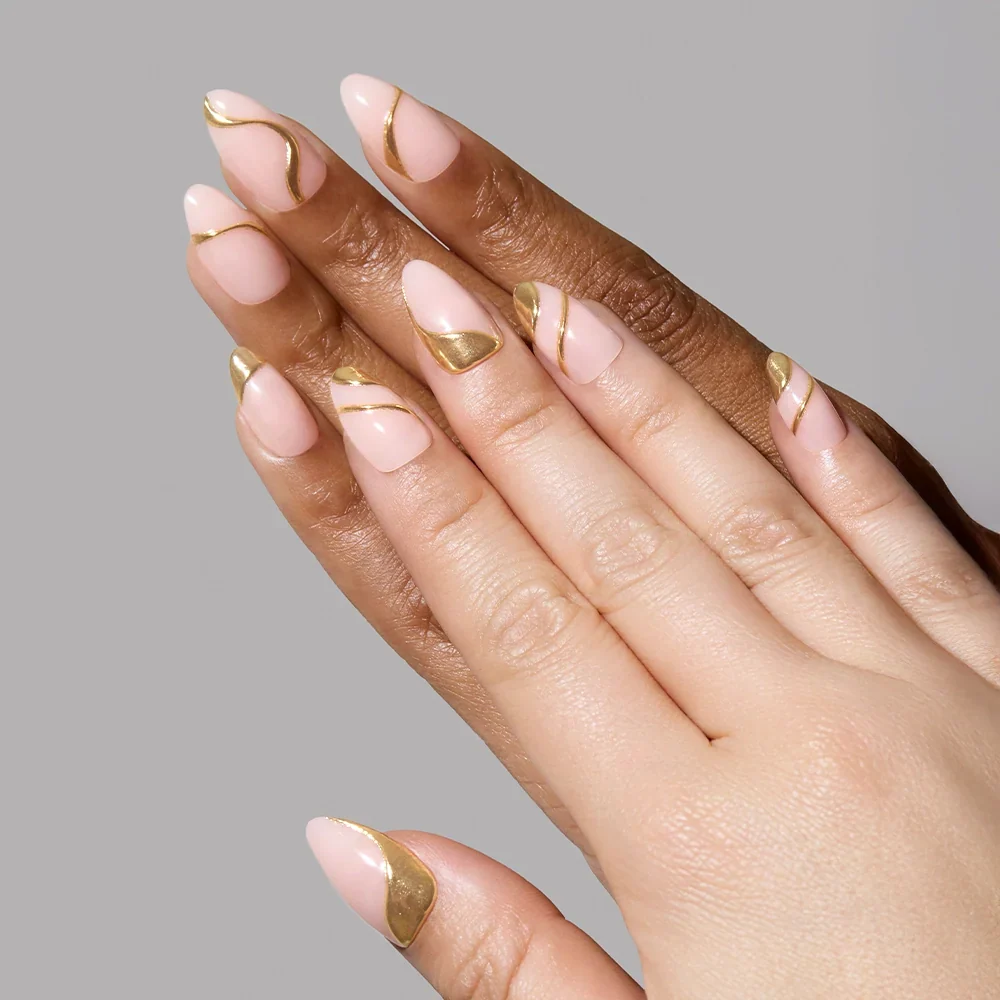 I AM A RICH MAN? press-on nails with glossy finish