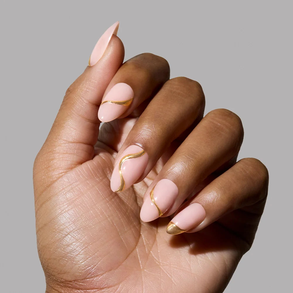 I AM A RICH MAN? press-on nails - almond shape, short length
