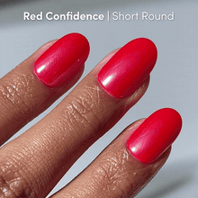 Lisawu Icon Red press-on nails manicure close-up