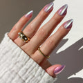 Iconic Oyster press-on nails in blue shade