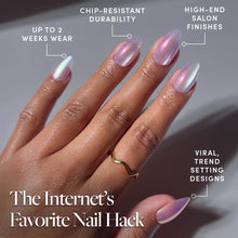 Iconic Oyster press-on nails with velvet finish