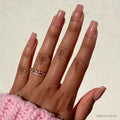 In The Nude press-on nails in nude shade