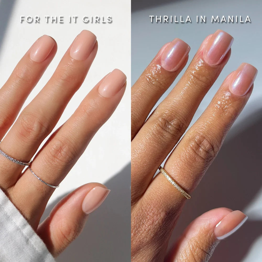 Lisawu IN THE NUDE press-on nail bundle manicure lifestyle photo