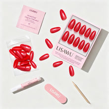 It-Girl Red press-on nails with glossy finish