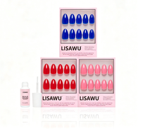It Girl Summer press-on nails in red shade