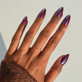 Jam Drizzle press-on nails in purple shade