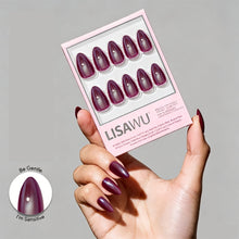 Jam Drizzle press-on nails with glazed finish