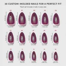 Jam Drizzle press-on nail bundle - full set view