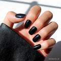 Jet Black press-on nails in black shade