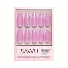 Juicy press-on nails in pink shade