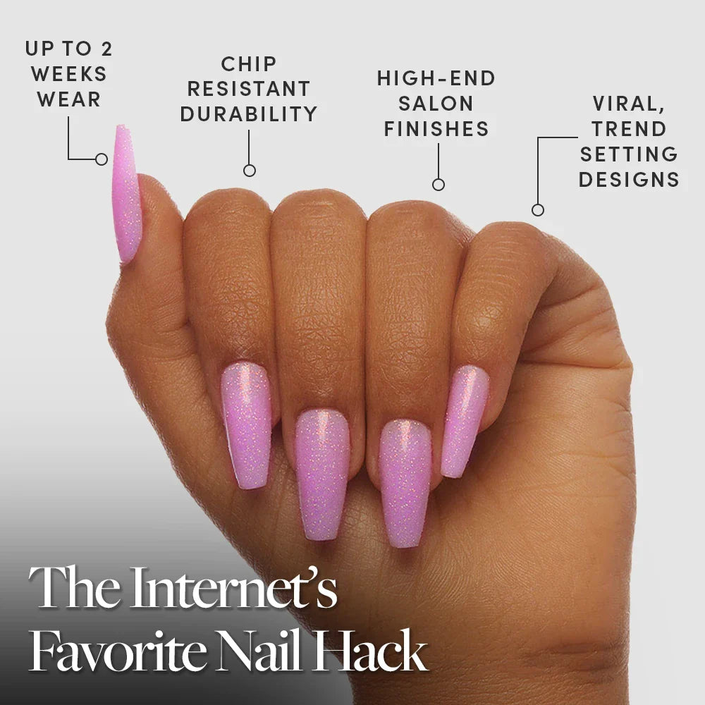 Juicy press-on nails - coffin shape, long length