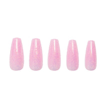 Juicy press-on nail design - solid color style detail