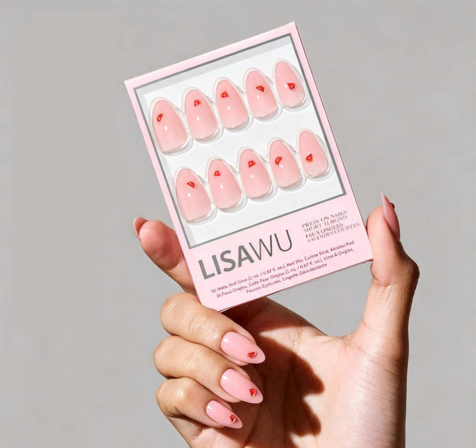 Juicy Slice press-on nails with glossy finish