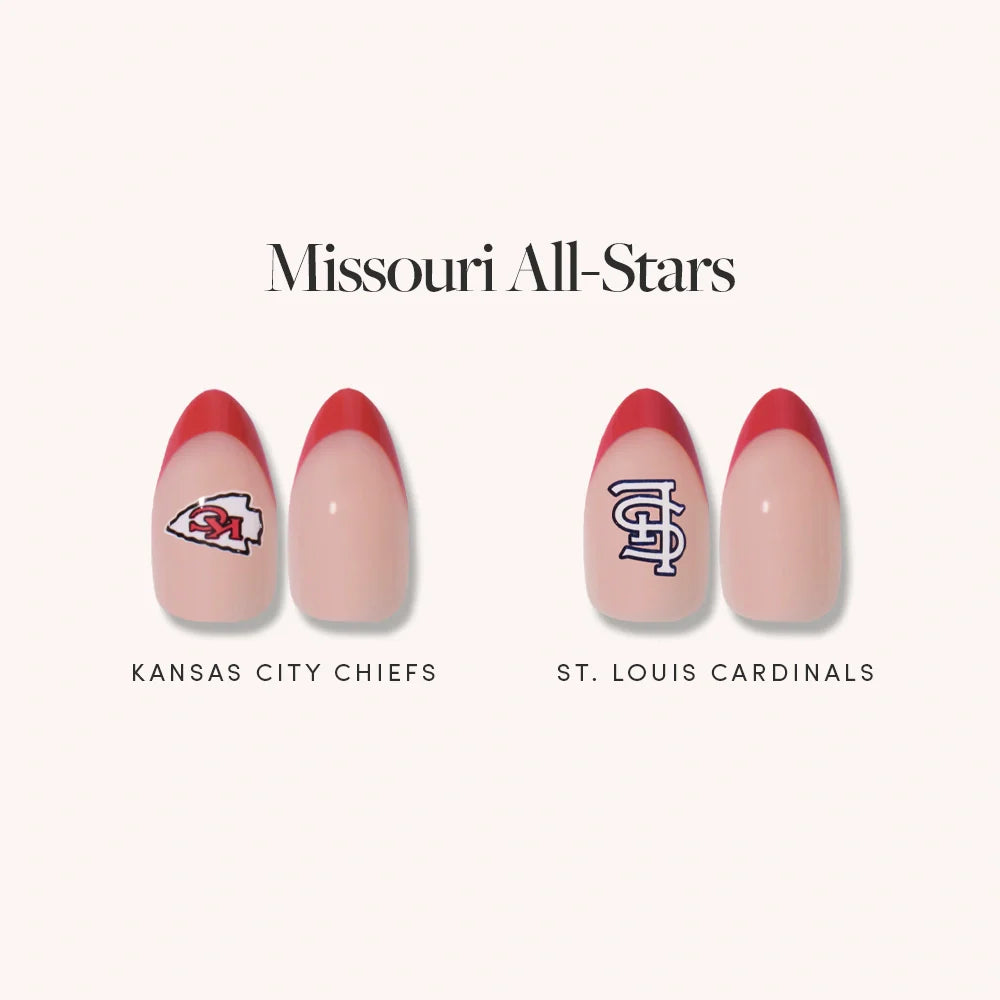 Lisawu Missouri All-Stars press-on nail bundle style selection