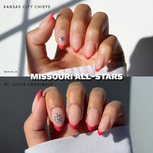 Missouri All-Stars press-on nails in nude shade