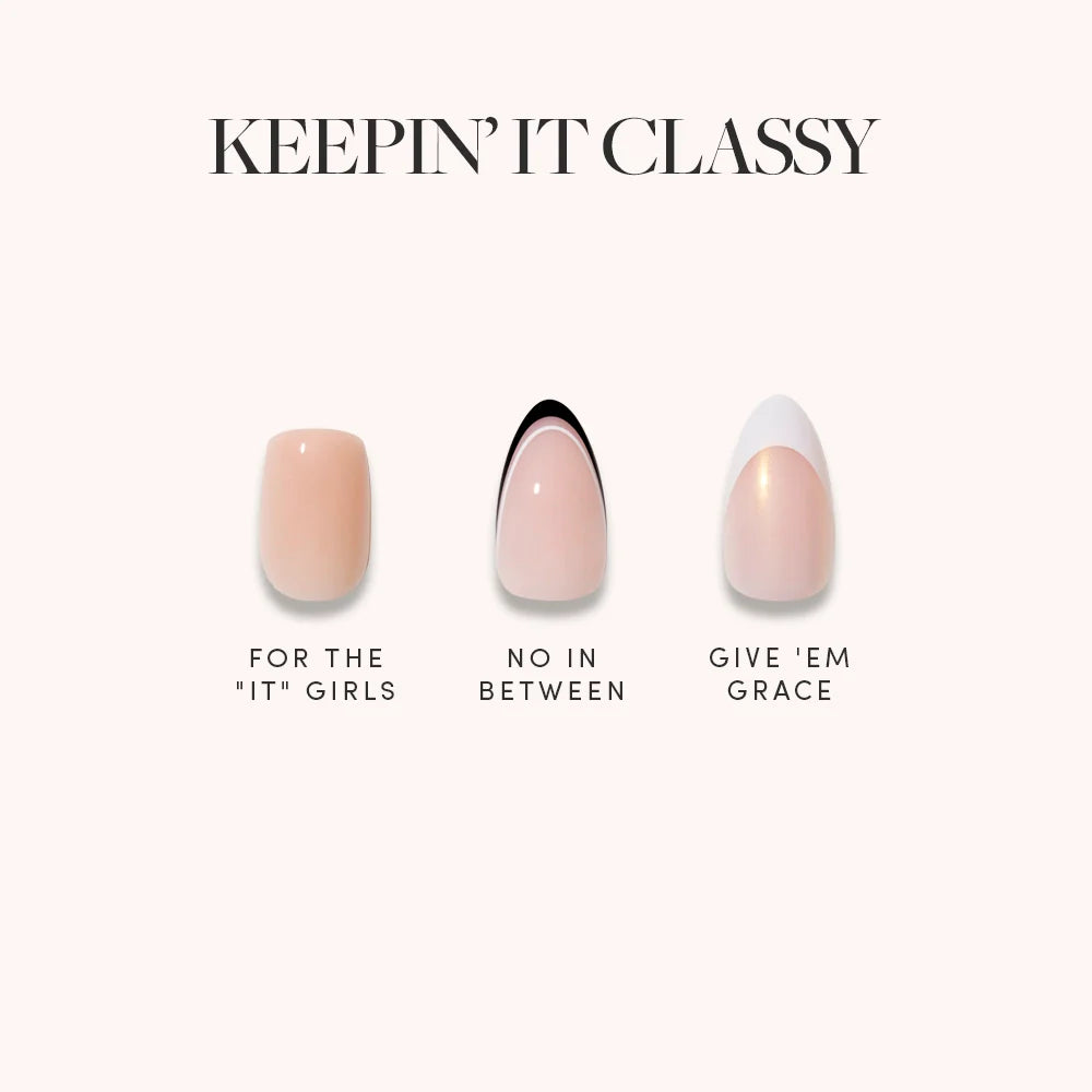 Lisawu KEEPIN' IT CLASSY press-on nail bundle style selection