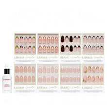 LA RICH BI$H press-on nails in gold shade