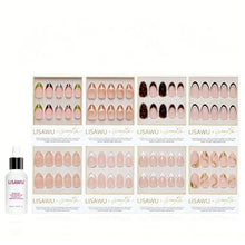 LA RICH BI$H press-on nails in gold shade