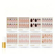 LA RICH BI$H press-on nails in brown shade