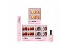 La Vida Velvet press-on nails in brown shade