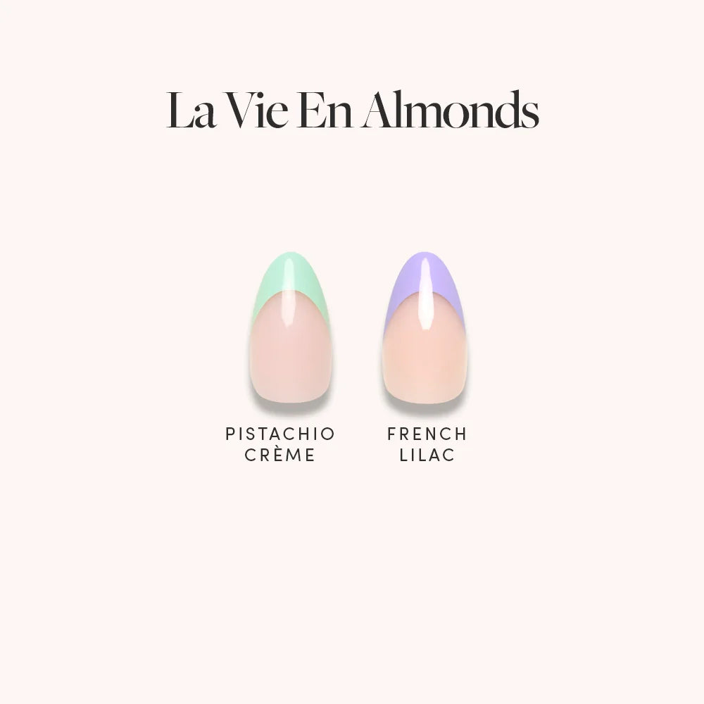 Lisawu La Vie en Almonds press-on nail bundle style selection