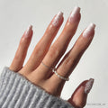 Lace Blush press-on nails in pink shade