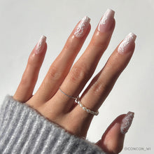 Lace Blush press-on nails in pink shade