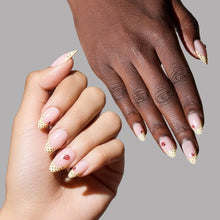 Lady Luck press-on nails in yellow shade