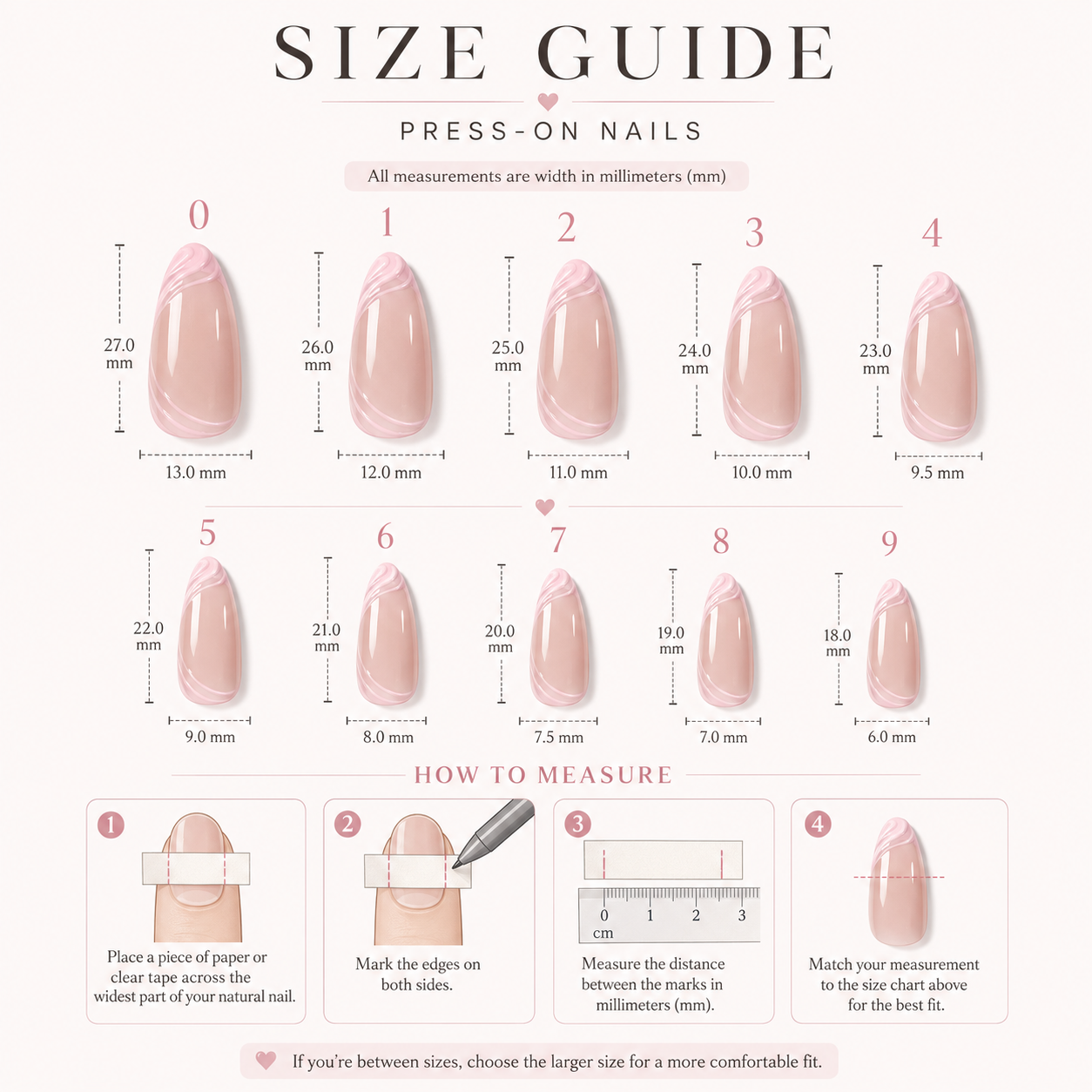 Light Pink French Tip Press-On Nails press-on nails product detail