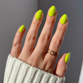 Lime Green press-on nails in green shade
