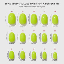 Lime Green press-on nails product detail