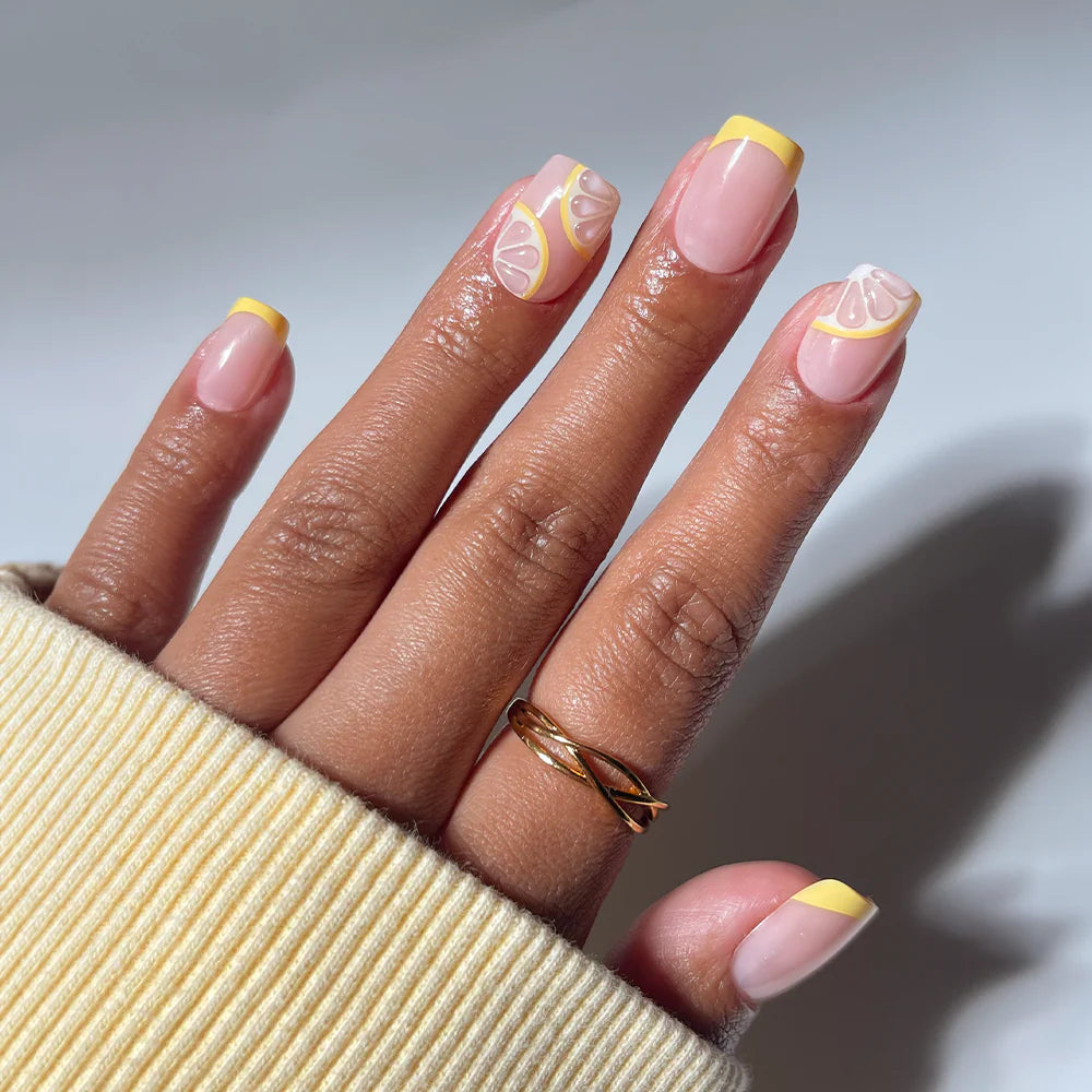 Limonata press-on nails in nude shade