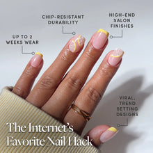 Limonata press-on nail design - accent nail style detail