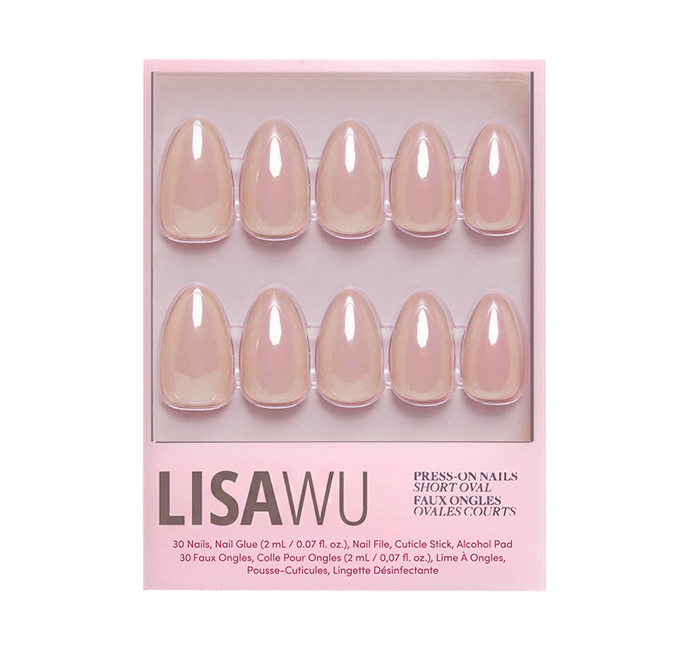 Los Angeles press-on nails in nude shade