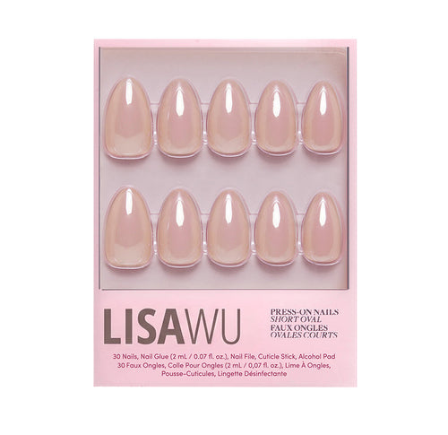 Los Angeles press-on nails in nude shade