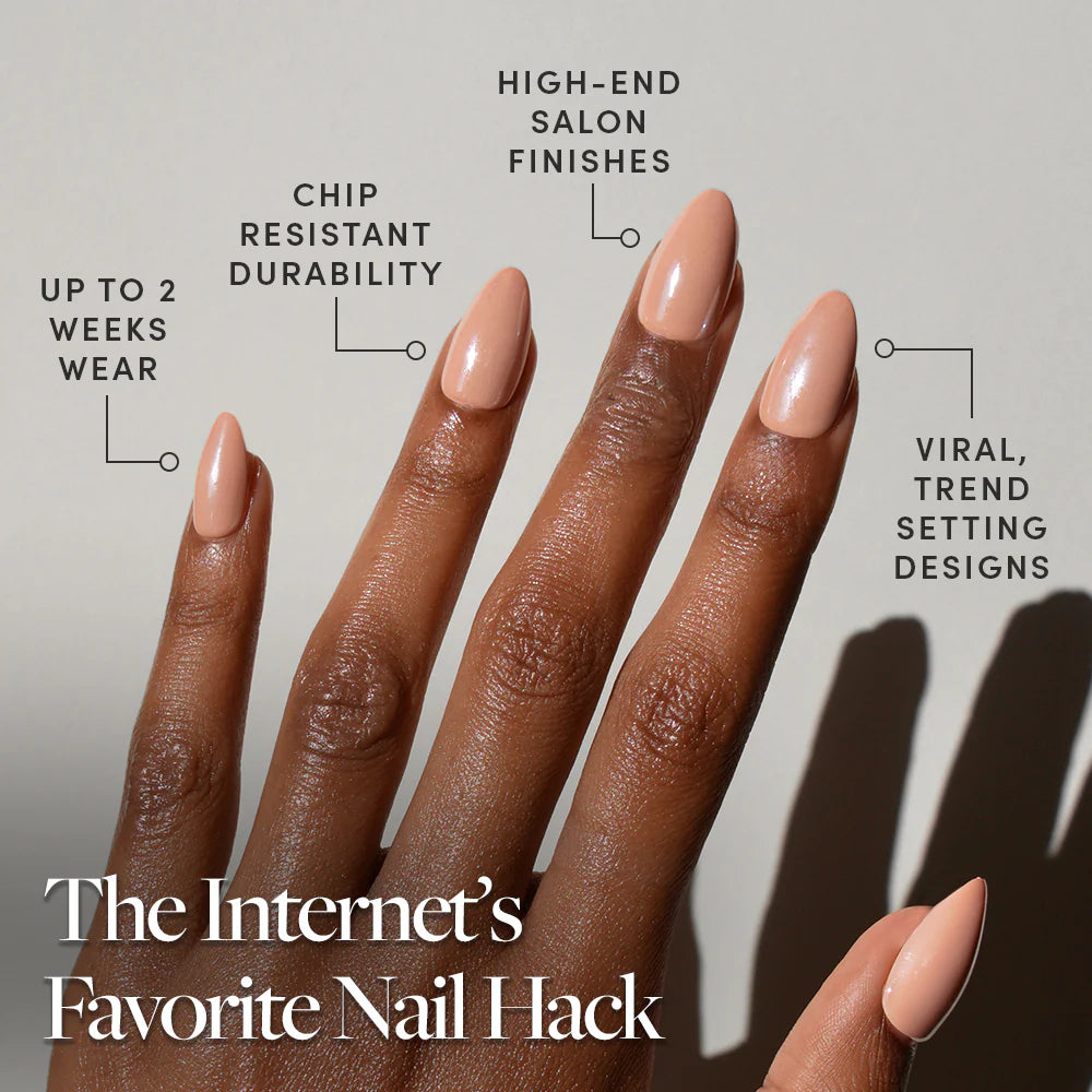 Los Angeles press-on nails with glossy finish