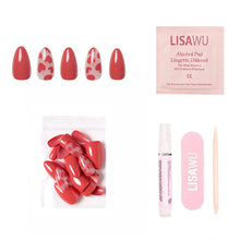 Love Me press-on nails - almond shape, short length