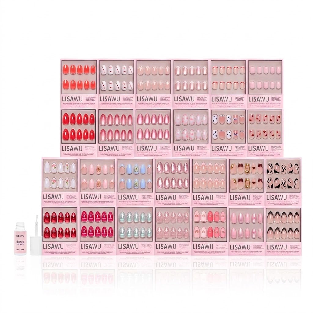 Love Notes Collection press-on nails in black shade