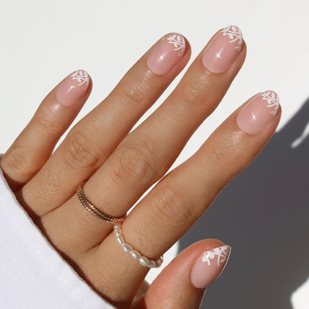 Love Preserved press-on nails in nude shade