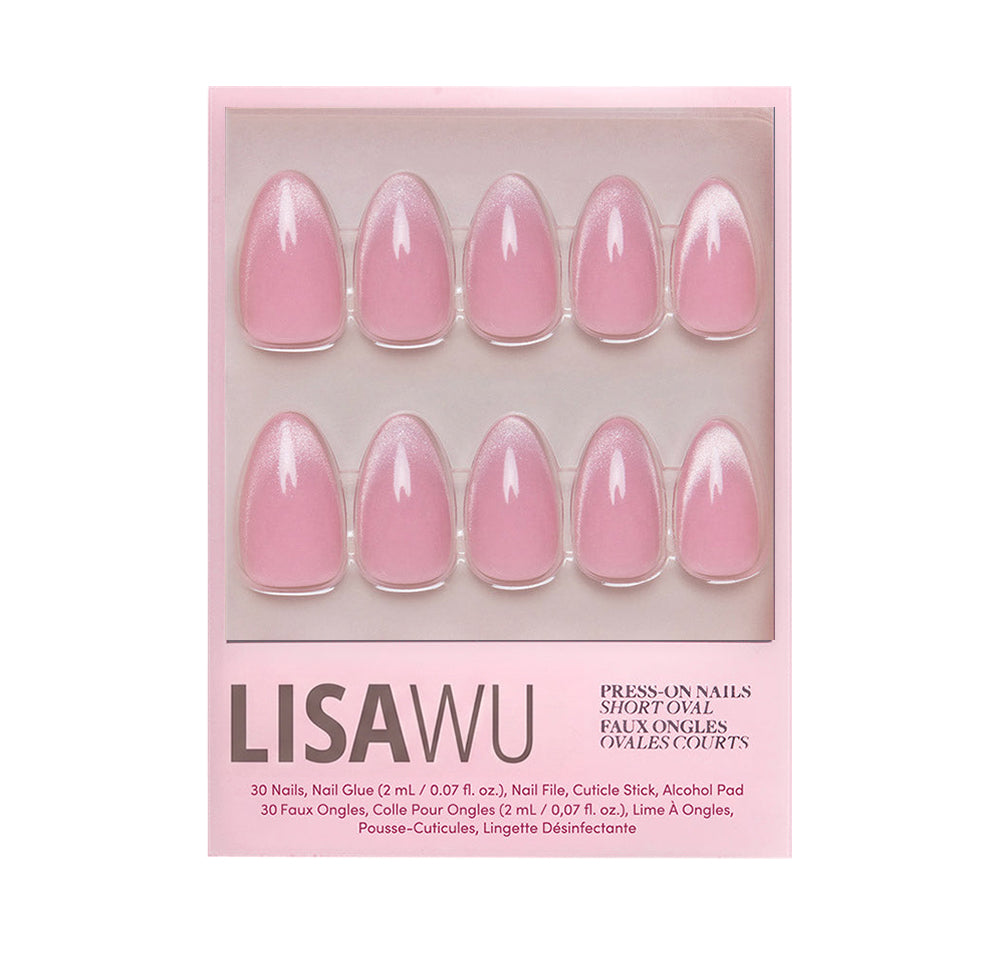 Lovers Blush press-on nails with glossy finish