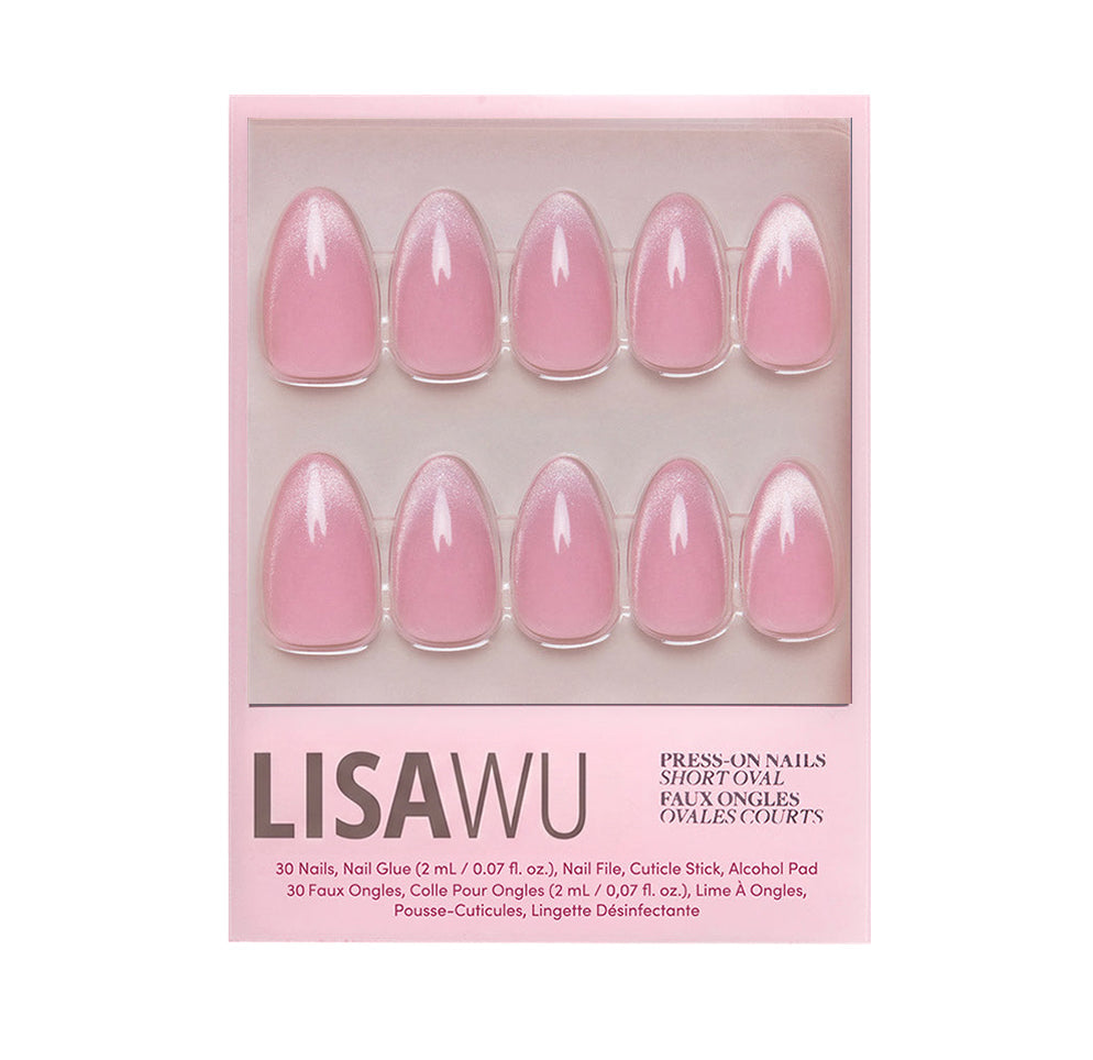 Lovers Blush press-on nails with glossy finish