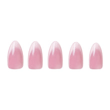 Lovers Blush press-on nail design - velvet style detail
