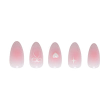 Lovers Knot press-on nail design - 3d style detail