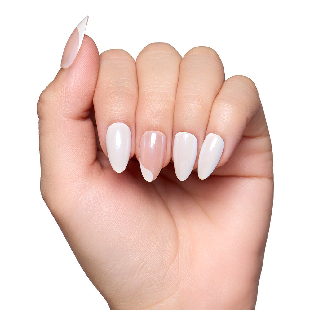 Lovey Dovey press-on nail design - patterns style detail