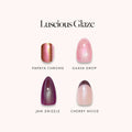 Lisawu Luscious Glaze press-on nail bundle style selection